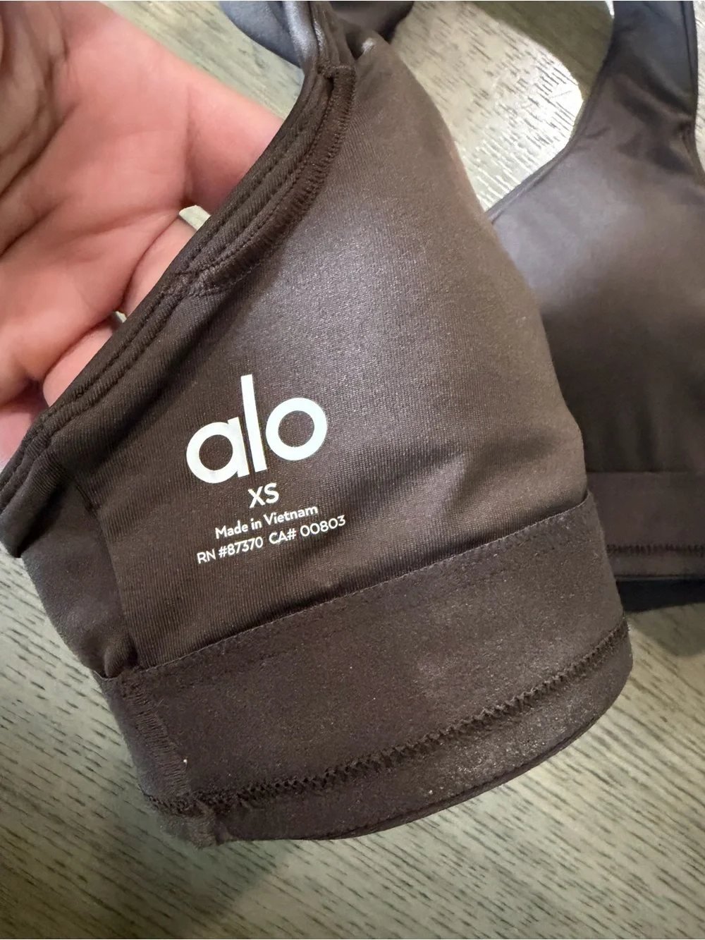 ALO Yoga Brown Racerback Seamless Sports Bra